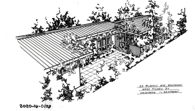 Drawing - Property Illustration, 23 Burton Avenue, Hawthorn