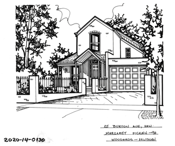 Drawing - Property Illustration, 25 Burton Avenue, Hawthorn