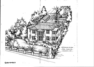 Drawing - Property Illustration, 1-4/12 Burwood Road, Hawthorn, 1995