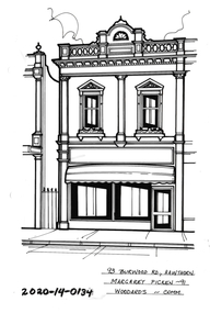 Drawing - Property Illustration, 93 Burwood Road, Hawthorn
