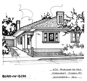 Drawing - Property Illustration, 474 Burwood Road, Hawthorn