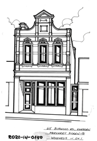 Drawing - Property Illustration, 615 Burwood Road, Hawthorn