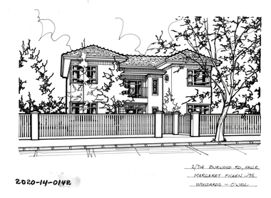 Drawing - Property Illustration, 2/714 Burwood Road, Hawthorn