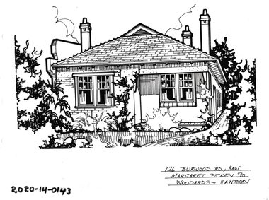 Drawing - Property Illustration, 726 Burwood Road, Hawthorn