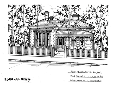 Drawing - Property Illustration, 730 Burwood Road, Hawthorn