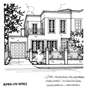 Drawing - Property Illustration, 1/745 Burwood Road, Hawthorn