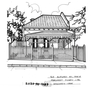 Drawing - Property Illustration, 764 Burwood Road, Hawthorn, 1992