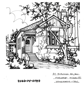Drawing - Property Illustration, 817 Burwood Road, Hawthorn, 1997