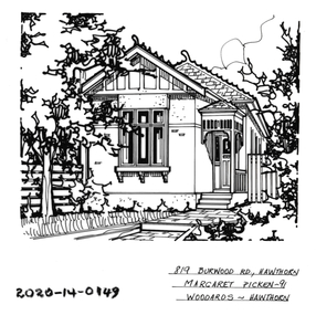 Drawing - Property Illustration, 819 Burwood Road, Hawthorn