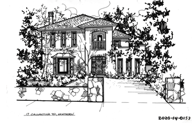 Drawing - Property Illustration, 17 Callantina Road, Hawthorn