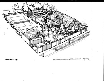 Drawing - Property Illustration, 20 Callantina Road, Hawthorn, 2002