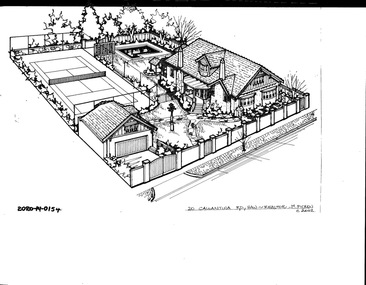 Drawing - Property Illustration, 20 Callantina Road, Hawthorn