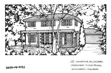Drawing - Property Illustration, 28 Callantina Road, Hawthorn