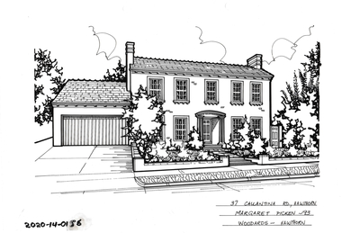 Drawing - Property Illustration, 37 Callantina Road, Hawthorn