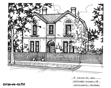 Drawing - Property Illustration, 8 Calvin Street, Hawthorn, 1998