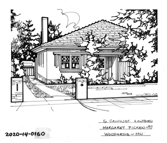 Drawing - Property Illustration, 16 Calvin Street, Hawthorn