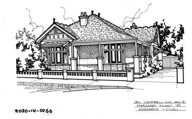 Drawing - Property Illustration, 30 Campbell Grove, Hawthorn East