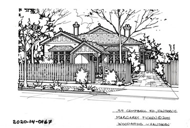 Drawing - Property Illustration, 39 Campbell Grove, Hawthorn East, 2001