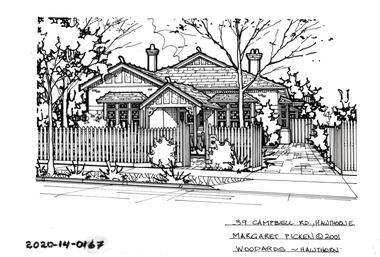 Drawing - Property Illustration, 39 Campbell Grove, Hawthorn East