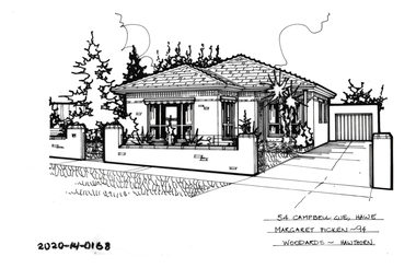 Drawing - Property Illustration, 54 Campbell Grove, Hawthorn East