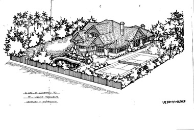 Drawing - Property Illustration, 64 Campbell Grove, Hawthorn East, 1997