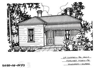 Drawing - Property Illustration, 69 Campbell Grove, Hawthorn East, 1994