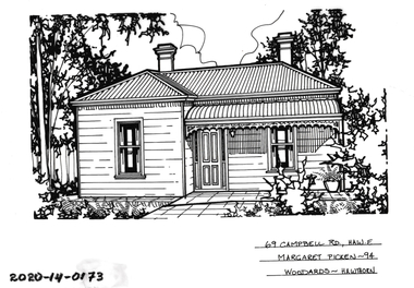 Drawing - Property Illustration, 69 Campbell Grove, Hawthorn East