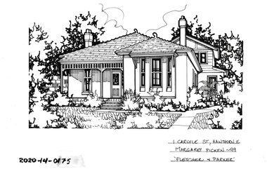 Drawing - Property Illustration, 1 Carlyle Street, Hawthorn East