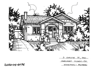 Drawing - Property Illustration, 3 Carlyle Street, Hawthorn East, 1994