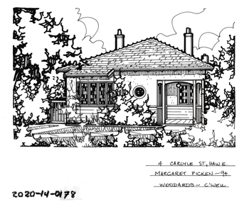 Drawing - Property Illustration, 4 Carlyle Street, Hawthorn East