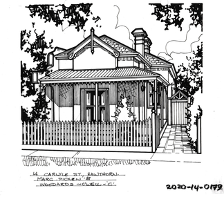 Drawing - Property Illustration, 14 Carlyle Street, Hawthorn East