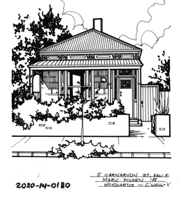 Drawing - Property Illustration, 5 Carnarvon Street, Hawthorn East