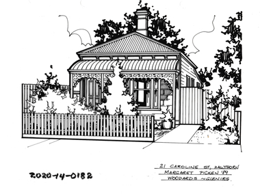 Drawing - Property Illustration, 21 Caroline Street, Hawthorn East