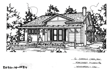 Drawing - Property Illustration, 12 Carson Crescent, Hawthorn