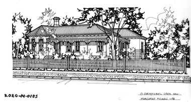Drawing - Property Illustration, 13 Chrystobel Crescent, Hawthorn