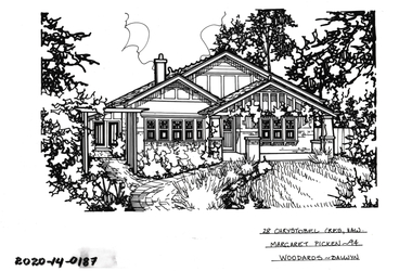Drawing - Property Illustration, 28 Chrystobel Crescent, Hawthorn
