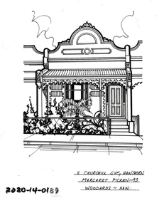 Drawing - Property Illustration, 11 Churchill Grove, Hawthorn, 1993