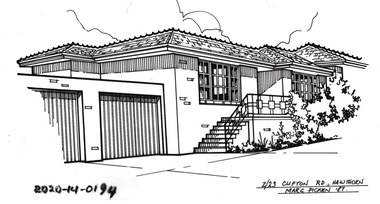 Drawing - Property Illustration, 2/ 23 Clifton Road, Hawthorn East, 1987