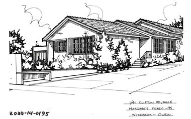 Drawing - Property Illustration, 1/ 41 Clifton Road, Hawthorn East, 1995