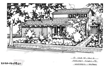 Drawing - Property Illustration, 13 Cole Street, Hawthorn East, 1995
