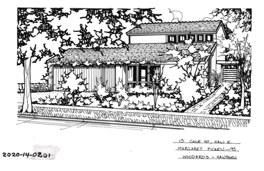 Drawing - Property Illustration, 13 Cole Street, Hawthorn East