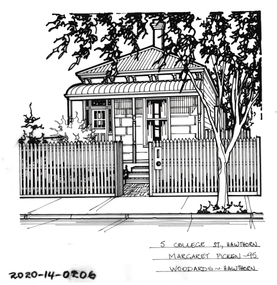 Drawing - Property Illustration, 5 College Street, Hawthorn