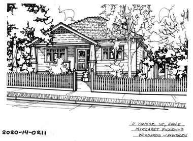 Drawing - Property Illustration, 11 Condor Street, Hawthorn East
