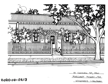 Drawing - Property Illustration, 10 Connell Street, Hawthorn, 1994