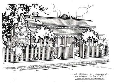 Drawing - Property Illustration, 12 Connell Street, Hawthorn