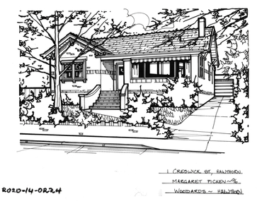 Drawing - Property Illustration, 1 Creswick Street, Hawthorn