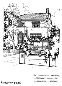Drawing - Property Illustration, 7A Creswick Street, Hawthorn