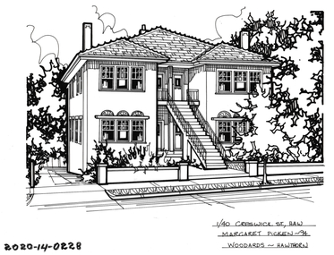 Drawing - Property Illustration, 1/ 40 Creswick Street, Hawthorn