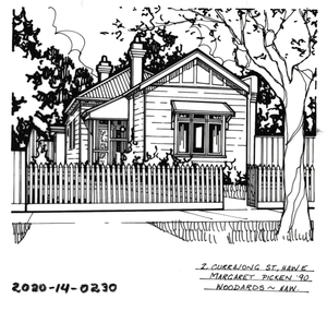 Drawing - Property Illustration, 2 Currajong Street, Hawthorn East