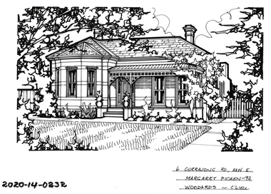 Drawing - Property Illustration, 6 Currajong Street, Hawthorn East